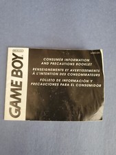Game Boy Consumer Information And Precautions Booklet Fold Out U/DMG-USA-7
