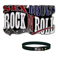 Rock`N Roll 50S Rockabilly GüRtelschnalle Punk Rock Music Metall Buckle *370