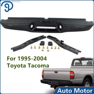 Black Complete Rear Step Bumper Assembly For Toyota Tacoma Truck 
