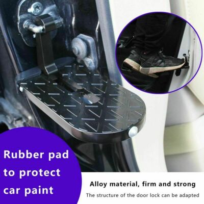 Folding Car Door Latch Hook Step Mini Foot Pedal Ladder for Jeep Truck SUV Car