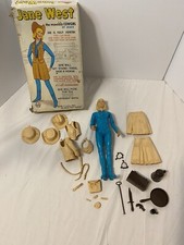 Vintage 1960's Marx Jane West "Cowgirl" 12  Action Figure 2067 Box Original 