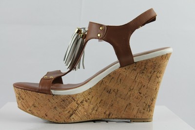 white tassel sandals