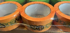 6 ROLLS OF OFFICIAL EBAY BRANDED Orange TAPE PACKING SHIPPING SUPPLIES 75' x 2"