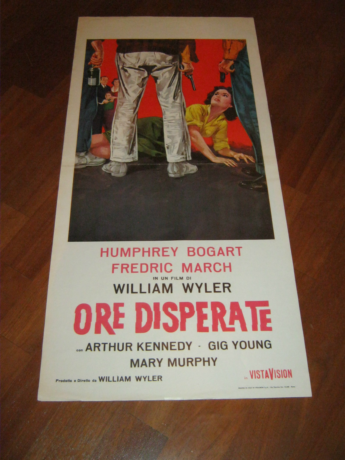 Locandina originale film Ore disperate (1955) - Regia di William Wyler