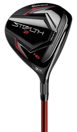 Left Handed TaylorMade STEALTH 2 HD 16* 3 Wood Stiff Graphite Very Good