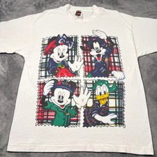 Vintage Disney Mickey Unlimited T-Shirt Mens OSFA White Minnie Mouse And Friends