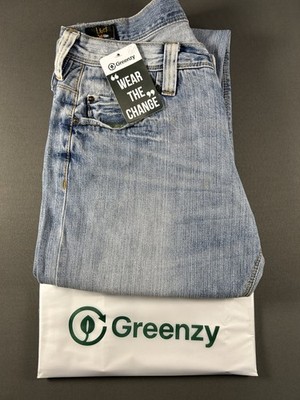 Lee Knox Jeans Mens Size W33 L34 Light Wash Straight Leg Used Great With