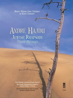 Andre Hajdu Jewish Rhapsody Clarinet Sheet Music Minus One Play-Along Book CD