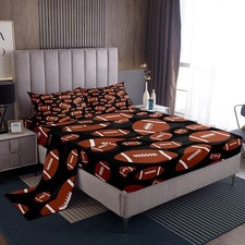 Feelyou Football Rugby Sports Theme Bed Sheet Set - Kids, Boys, Girls, All Sizes