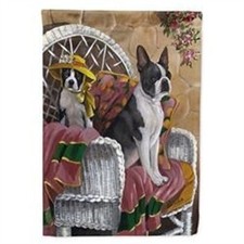 Carolines Treasures 28 x 0.01 x 40 Boston Terrier Patio Gems Canvas House Flag