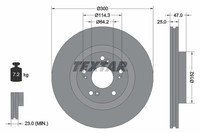 2Er-Set 2Er Set Bremsscheibe Textar 92186503 Honda 45251SMTE00