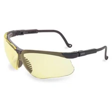 Genesis, Safety Glasses, HydroShield(R) Anti-Fog, Amber Lens, Black Frame,