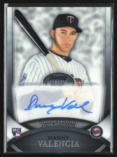 Danny Valencia 2010 Bowman Sterling Rookie Autographs RC Auto D #34 Minnesota