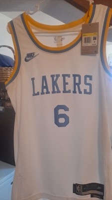 Nike NBA Los Angeles Lakers Lebron James #6 Swingman Jersey Men's