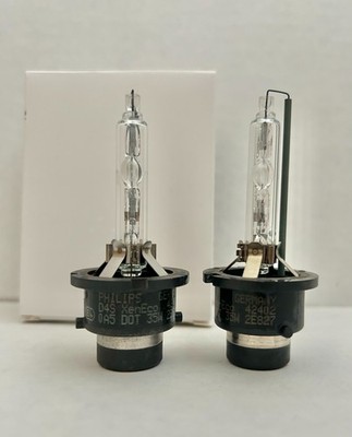 Philips D4S HID Xenon Headlight Bulbs 42402 OEM 4300K Made in Germany 2-Pack