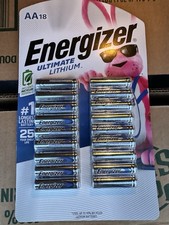 Energizer Ultimate Lithium AA Batteries Pack Of 18 Brand New