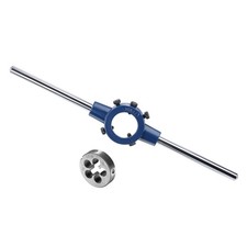 Round Die Stock Handle Wrench Set 1/2-28 UNEF Threading Die Fits M12-M16 Thread