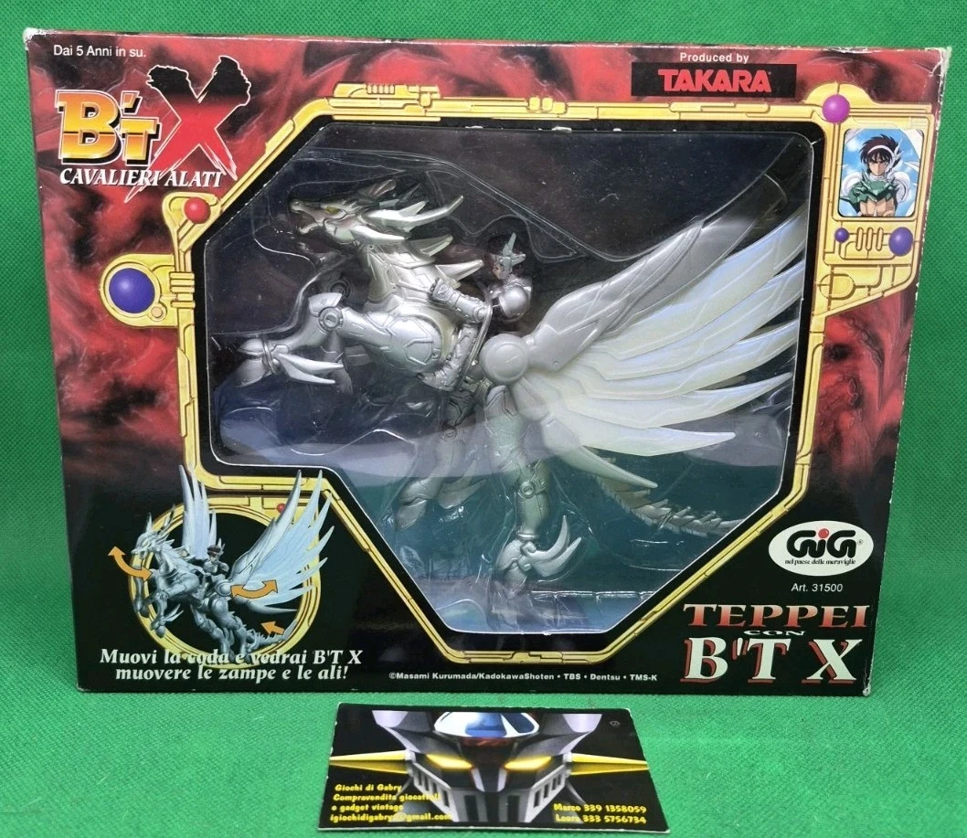 Figura de acción B'T X Cavalieri Alati TEPPEI con B'T X de TAKARA GiG años 90 NUEVO SIN USAR