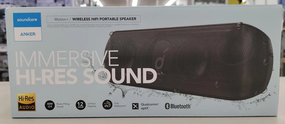 Anker SoundCore Motion+ Bluetooth Lautsprecher AUX, Wasserfest, Powerbank - Bild 1 von 4