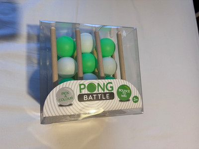 Pong Battle Spiel Hüpfball Familie Party Spaß Tabletop Spielzeug Kinder Erwachsene 3+