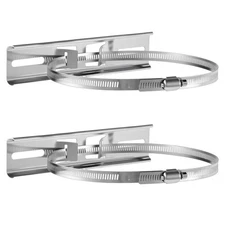 Pole Mounting Kits, Stainless Steel 7.9 x 1.9 Inch Pole Mount Bracket Sign wi...