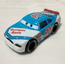 DISNEY PIXAR CARS 90 BUMPER SAVE PISTON CUP RACER PONCHY WIPEOUT DIE-CAST 1:55