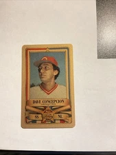 1982 Perma-Graphics Gold All-Star Card #13 Dave Concepcion Cincinnati Reds Mt
