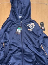 2015 Nike Los Angeles Rams NFL On-Field Hoodie   Size XL   Navy Blue