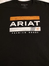 Ariat T-shirt Black W/logo, Mens XXL