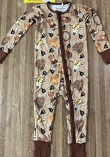 Bambú Dulce Roble del Sur Zippy Rodeo Wrangler Vacas Vaquero Pj’s Bebé 2T Nuevo con Etiquetas