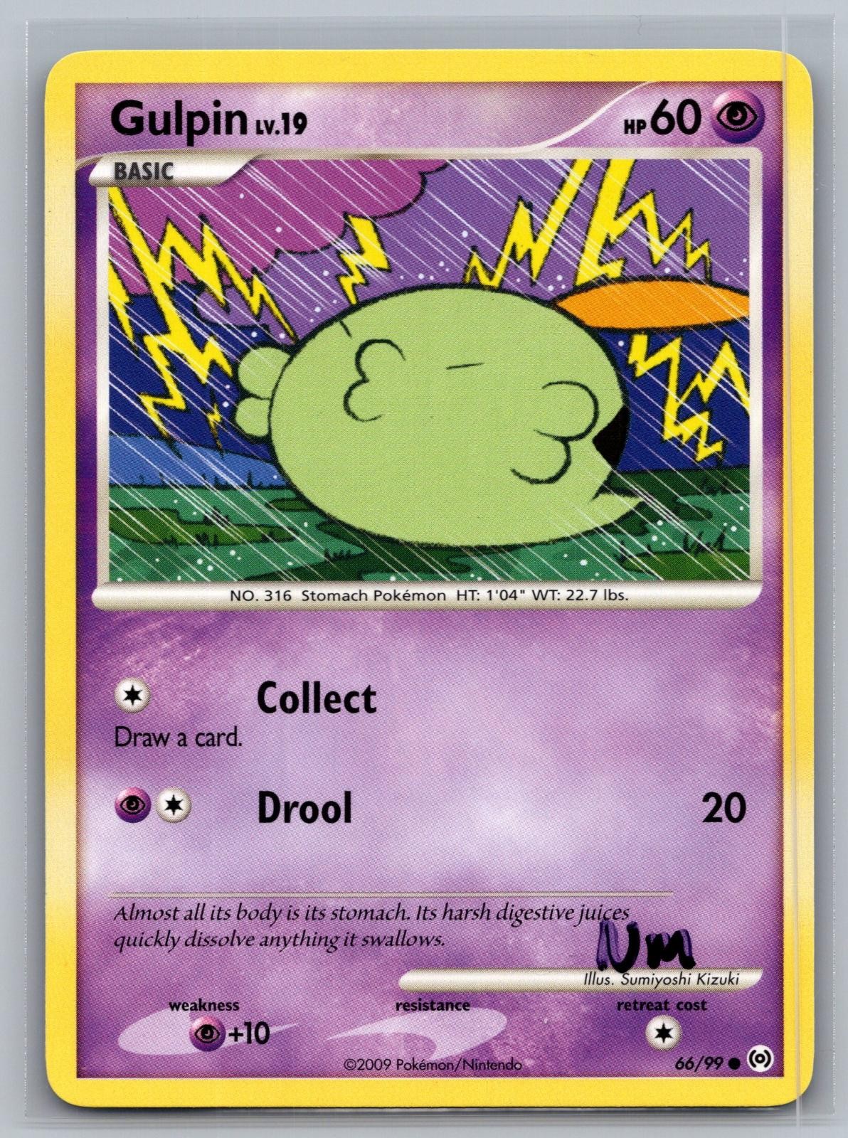 Gulpin 66/99 Common Arceus Pokemon Near Mint
