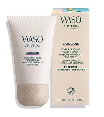 Shiseido WASO SATOCANE Pore Purifying Scrub Mask 80 ML/ 3.3 OZ. NEW SEALED 