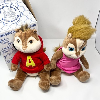 Build-A-Bear Alvin and the Chipmunks Brittany Alvin Plush Set 2009