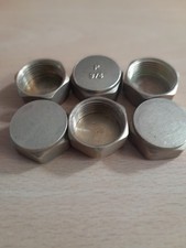 6 x 3/4" brass end caps