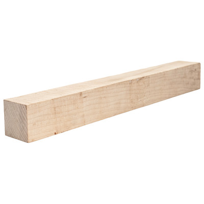 Flame Curly Hard Maple Turning Wood 1-1/2x 1-1/2x 6 Blank