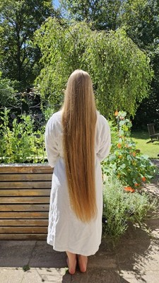 Schnitthaar Echthaar Zopf Geflochten Europäisch Dunkelblond 53cm 73g Unbehandelt