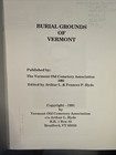 Burial Grounds of Vermont VT 1991 Cemeteries Genealogy Research VOCA — photo 4