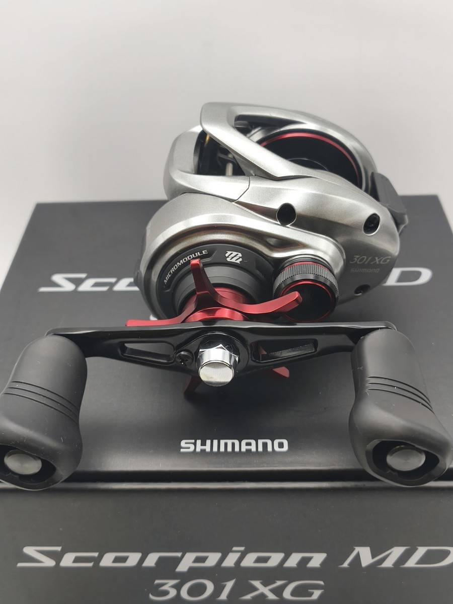 Shimano Scorpion MD 301XGLH 2021 7.9:1 Left-Hand Bait Reel
