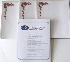 Creative Memories Holiday Border Scrapbook Pages 8x10 Page Protectors 30 Pgs NIP