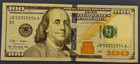 "Six Of A Kind 5's" Trinary $100 Bill - Serial Number JB52555554A - 2009 Series — photo 4