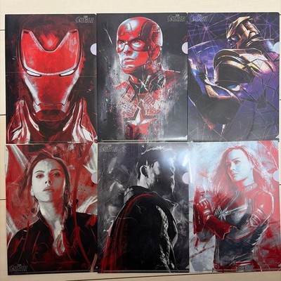 AvengersEndgame Mini Clear File 6-teiliges Set