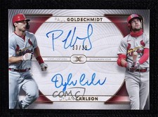 2021 Definitive Collection Dual 33/35 Dylan Carlson Paul Goldschmidt Auto 0b67