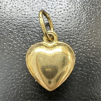 Gelbgold 14k Herz Anhänger Charm Liebe Motiv ohne Stein goldfarben feiner Schmuck