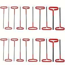 20pc T-handle Hex Key Allen Wrench Set Sae Metric Non-slip Cushioned Grip