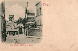 75 CPA PRECURSEURS MONTMARTRE LES DERNIERS MOULINS DE PARIS