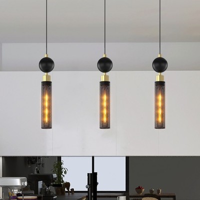 3 Pack Modern Pendant Light Black Gold Chandelier Kitchen Island Hanging Fixture