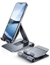 Lamicall Aluminum Metal Adjustable Cell Phone Stand Desk Heavy Duty Metal Gray