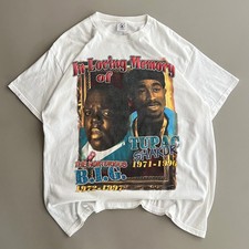 XL 90s Tupac Notorious BIG Memroial T-shirt