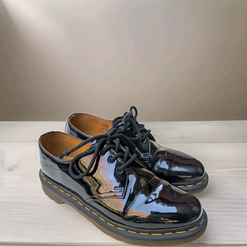 Dr. Martens Patent Leather Black 1461 Oxford Low Top Women - Sz 8 - Picture 1 of 10
