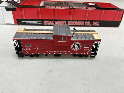 #ad Atlas HO Extended Vision Caboose 1921 2 Great Northern Red X 104 $24.47